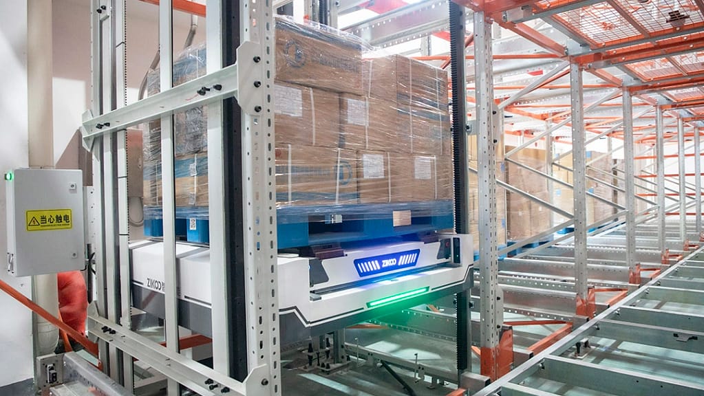 Zikoo Robotics six-way shuttle improving dense storage efficiency in automated storage retrieval system for pharmaceuticals