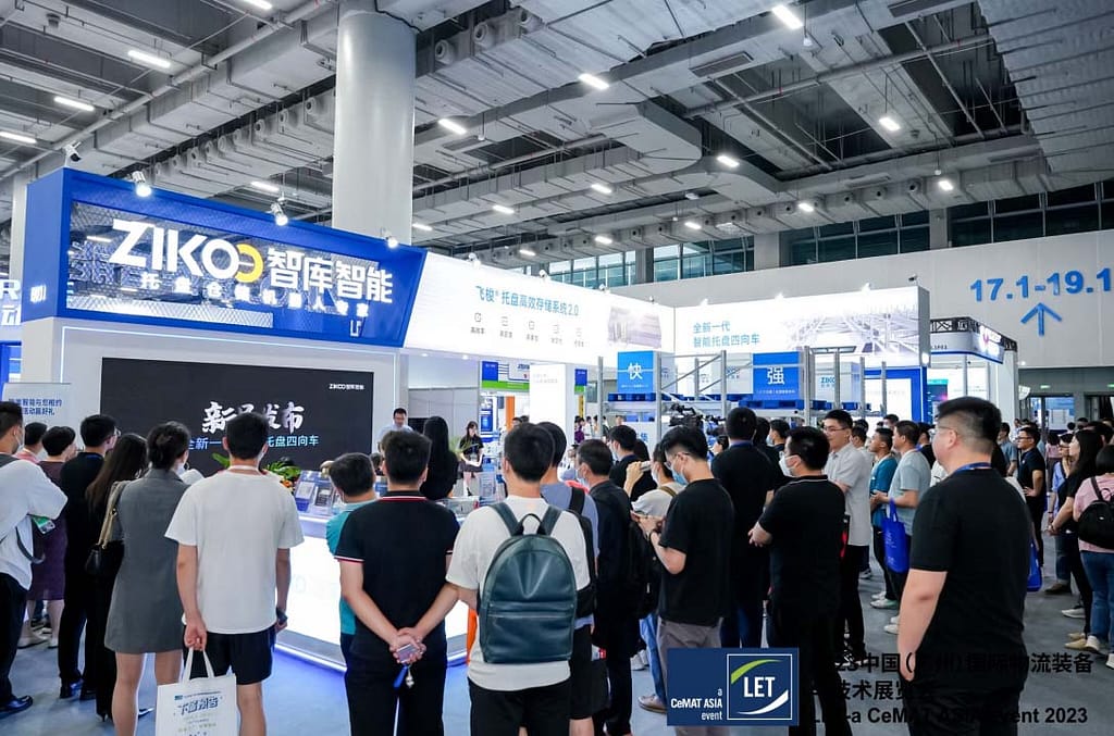 Zikoo 4 Way Pallet Shuttle At Guangzhou International Logistics Equipment And Technology Exhibition 2023 1