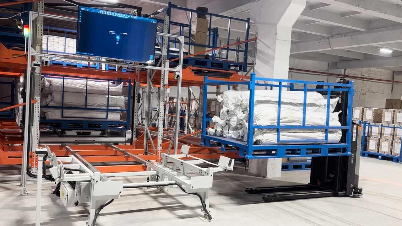 High-Density Four-Way Shuttle Warehouse for the Russian Textile Industry | ZIKOO Robotics
