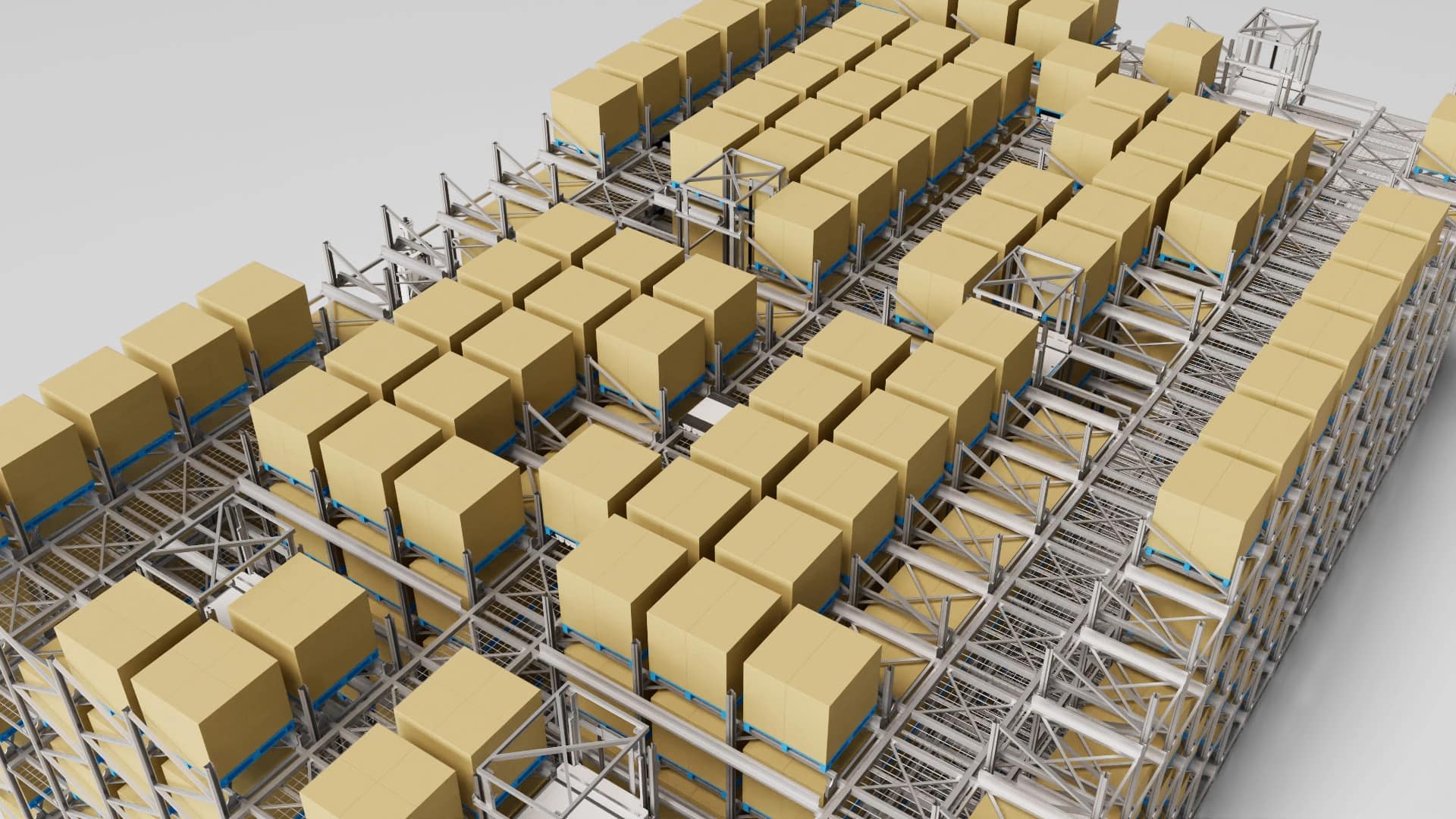 R Bot H Bot Six Way Shuttle Dense Storage System3