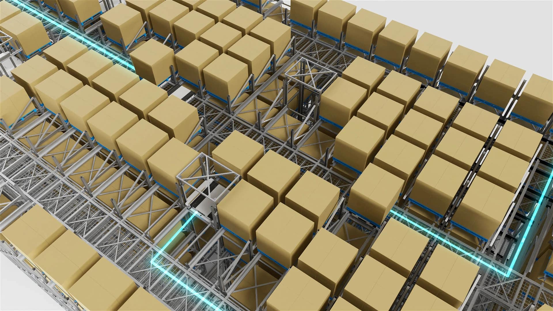 R Bot H Bot Six Way Shuttle Dense Storage System4