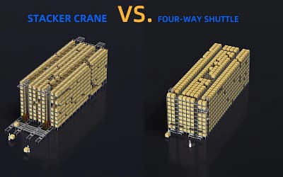 Stacker Crane vs. Four-Way Shuttle: Which Fits Your ASRS Warehouse Best?