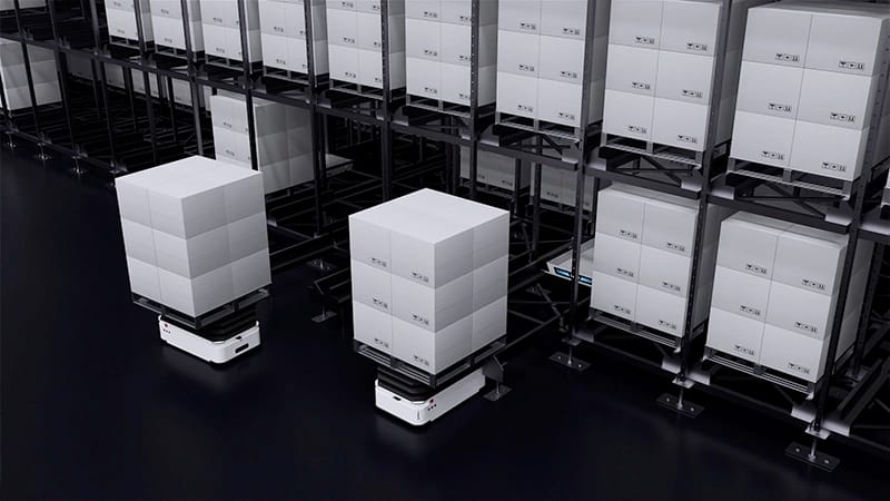 U-bot + AMR Narrow Aisle Picking System 129