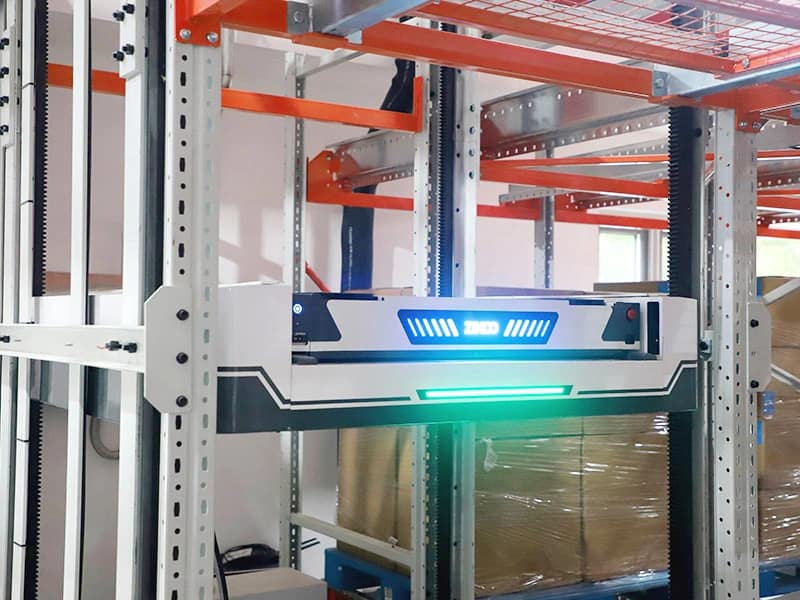 Zikoo Robotics six-way shuttle improving dense storage efficiency in automated storage retrieval system for pharmaceuticals