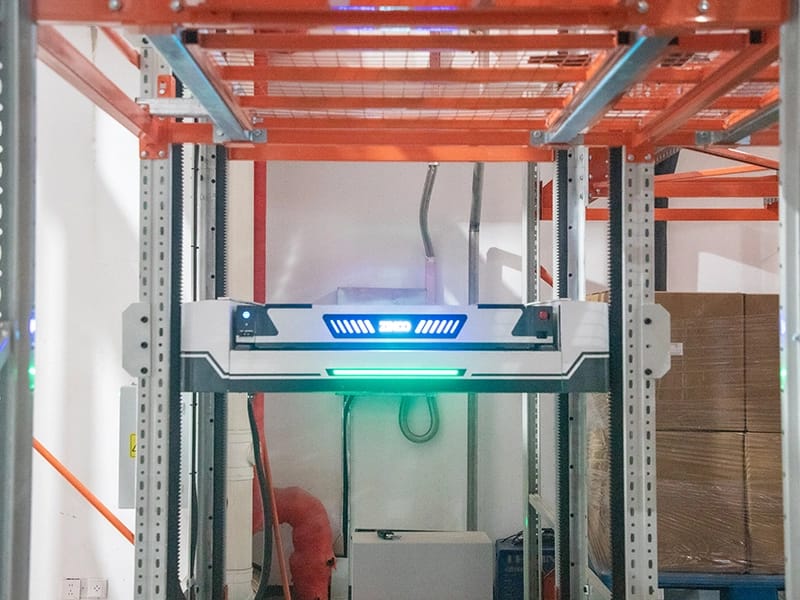 Zikoo Robotics six-way shuttle improving dense storage efficiency in automated storage retrieval system for pharmaceuticals