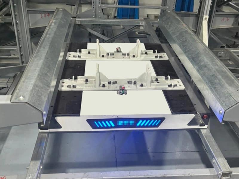 Zikoo Robotics four-way shuttle for dense storage and automated storage retrieval system in automatic 3D warehouse