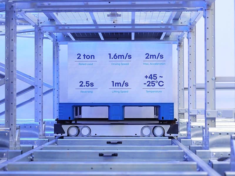 Zikoo Robotics four-way shuttle for dense storage and automated storage retrieval system in automatic 3D warehouse