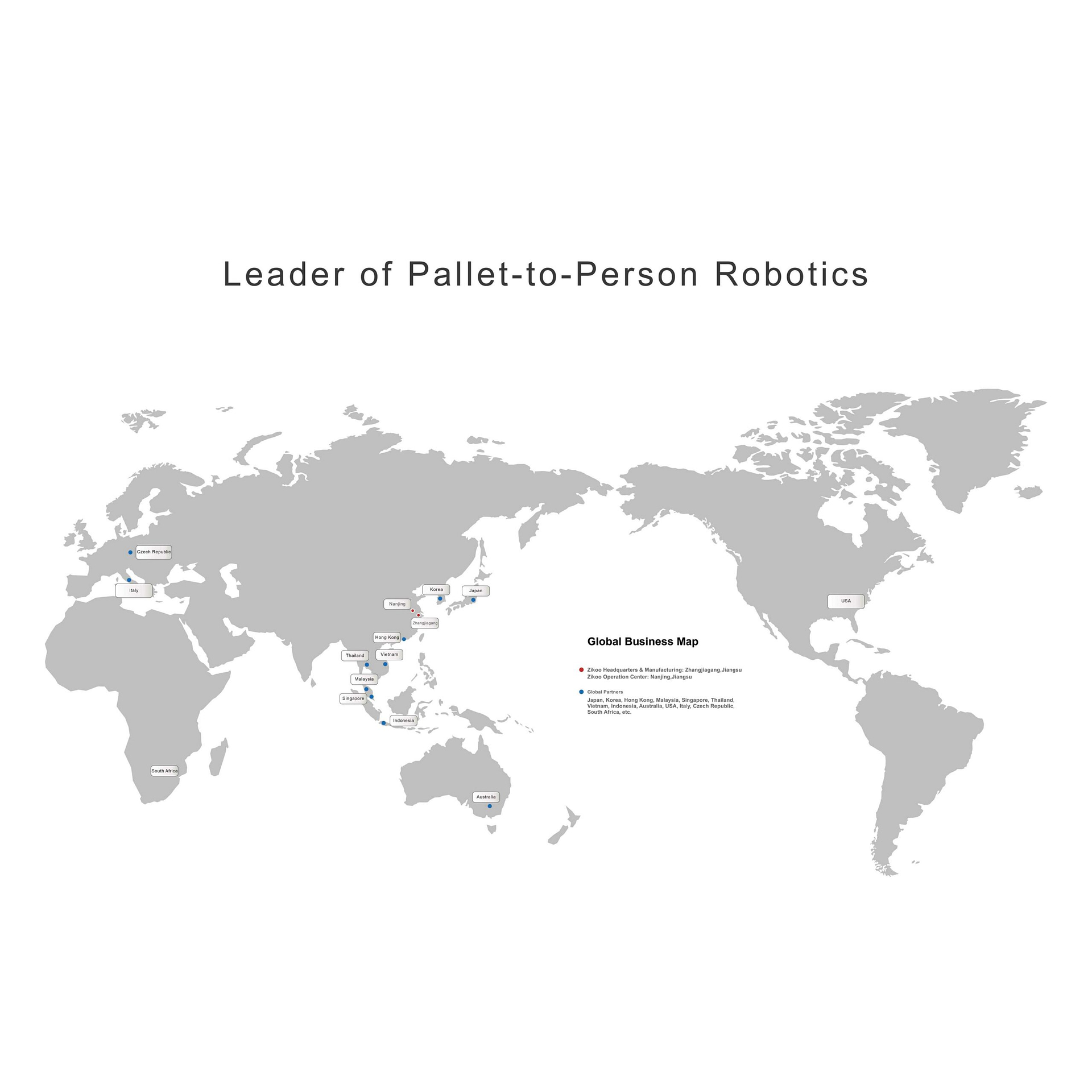 Zikoo Robotics Serving clients around the globe 4-way shuttle