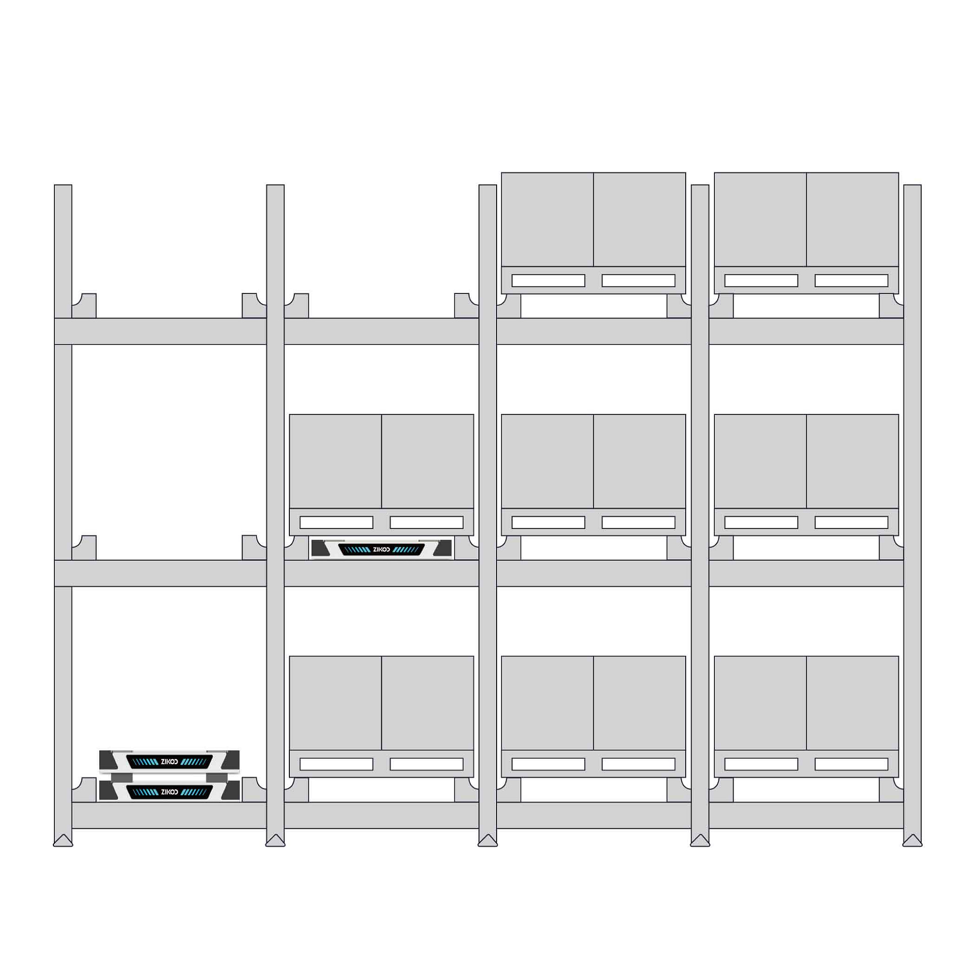 Four-Way Pallet Shuttle